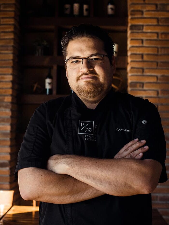 Chef Alex Rubio en Parcela 70 Valle de Guadalupe